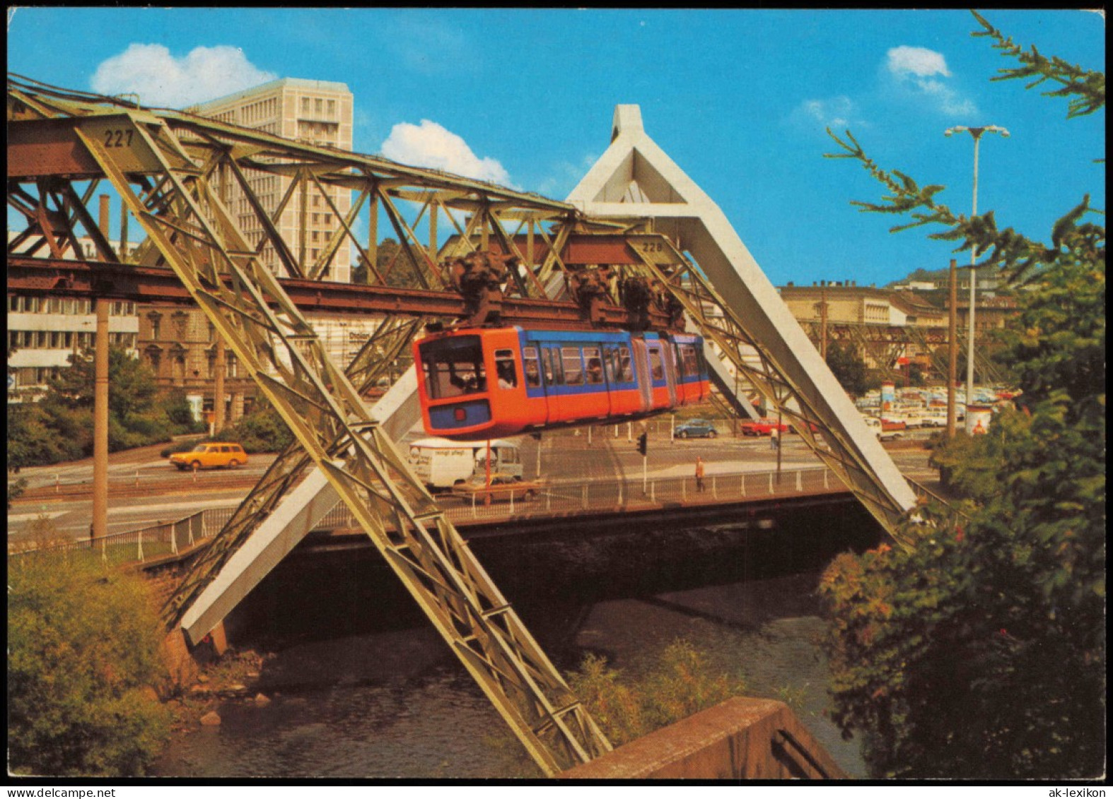 Ansichtskarte Wuppertal Schwebebahn Im Fahrt-Modus 1970 - Wuppertal