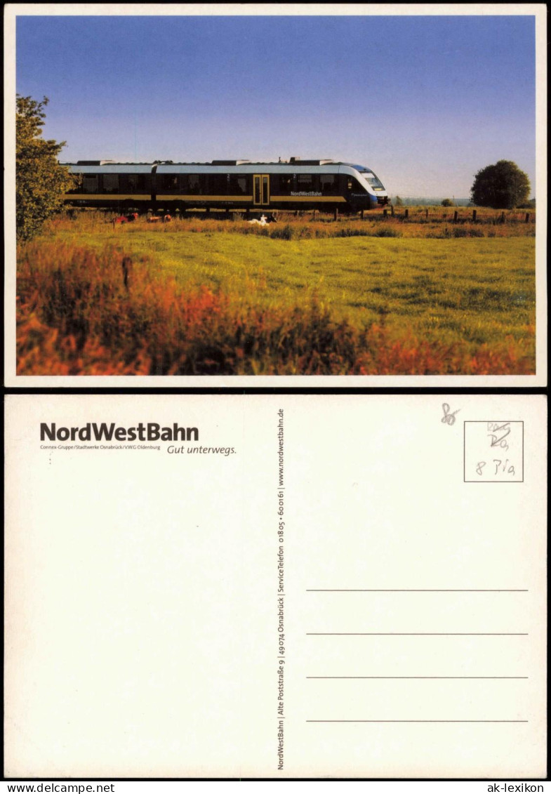 Ansichtskarte  Verkehr Eisenbahn Zug Motivkarte Der NordWestBahn 2000 - Trenes