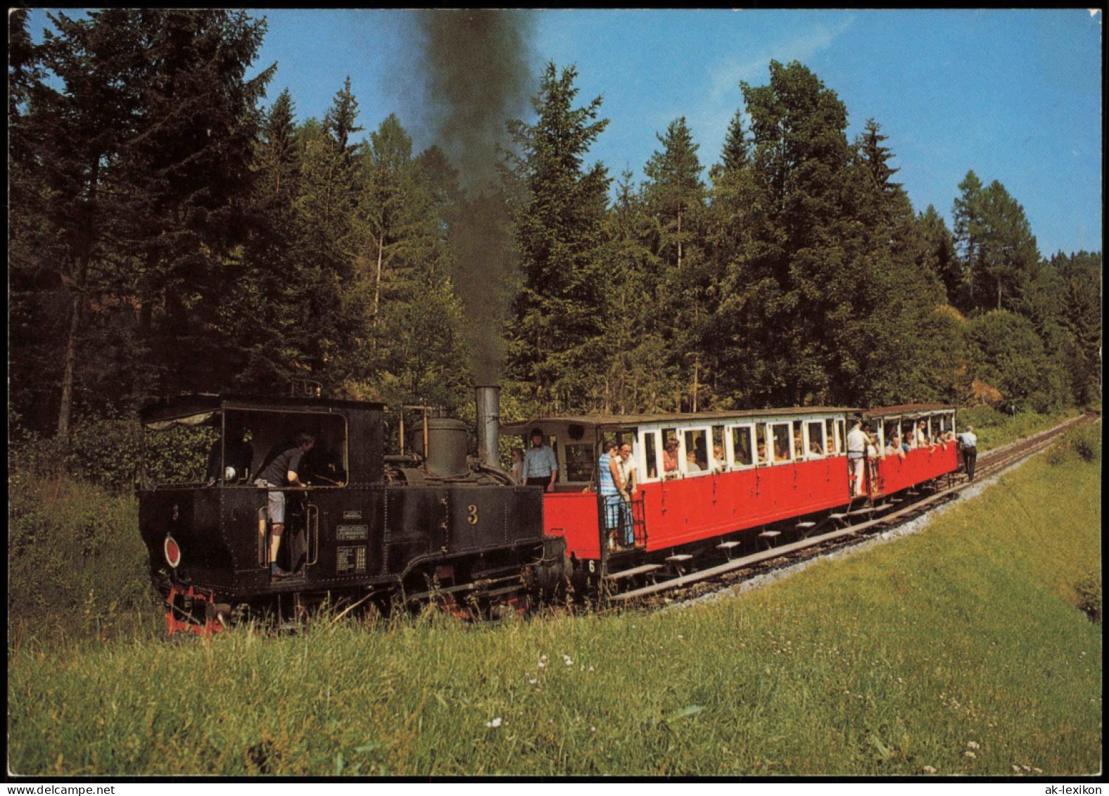 Ansichtskarte  Dampflokomotive Auf Der Steilrampe Bei Fischl 1975 - Trenes