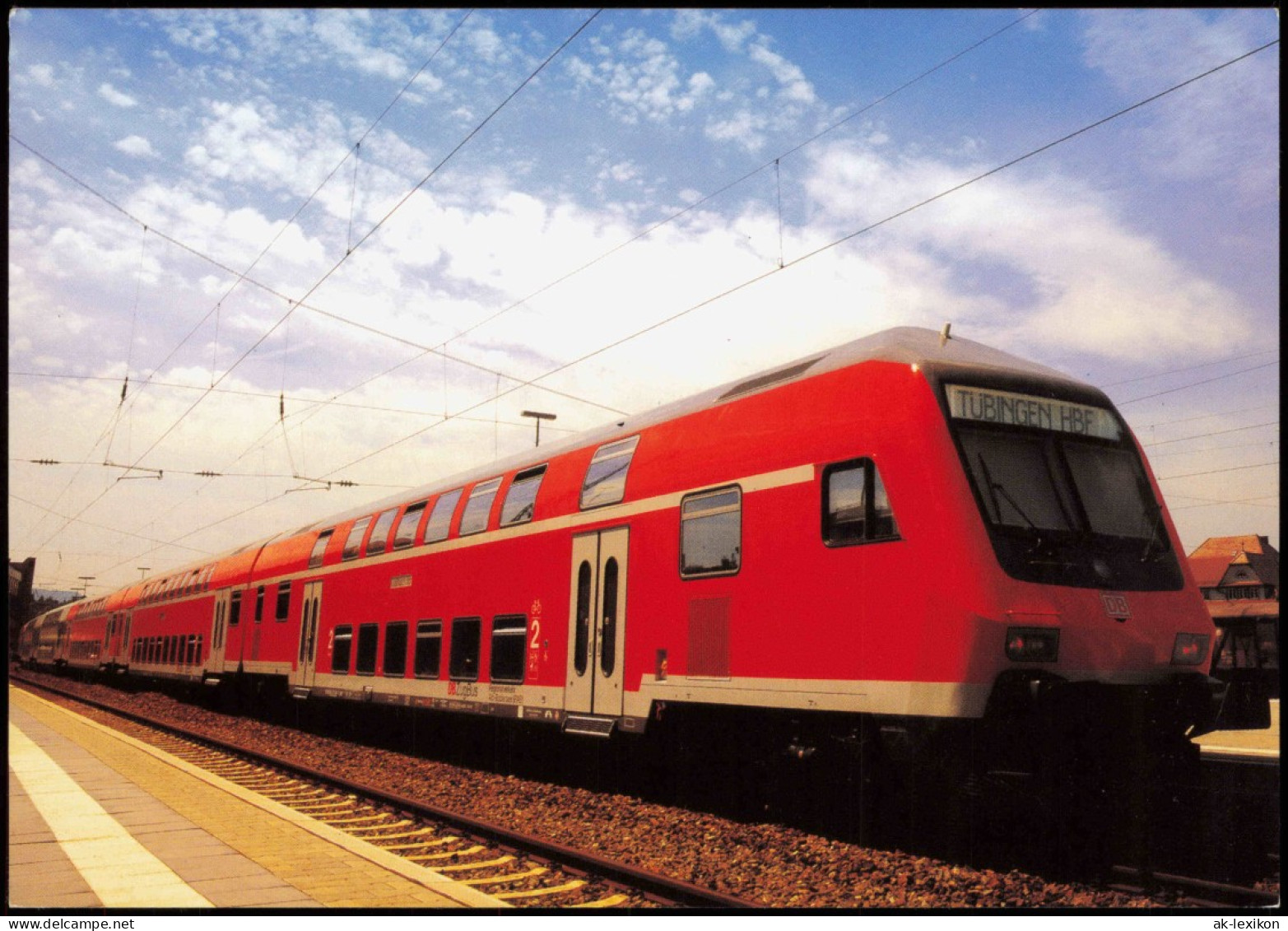 Ansichtskarte  Eisenbahn & Lokomotiven: Motiv: Doppelstockwagen 1990 - Trenes