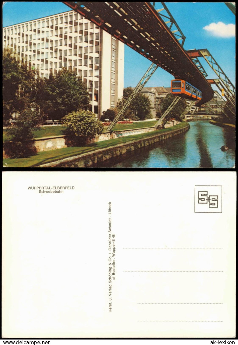 Ansichtskarte Wuppertal Schwebebahn WUPPERTAL-ELBERFELD 1970 - Wuppertal