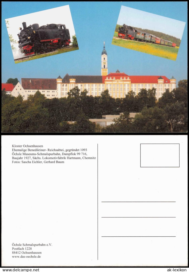 Ochsenhausen Kloster Mit Eisenbahn Motiven (Dampflokomotiven) 1990 - Andere & Zonder Classificatie