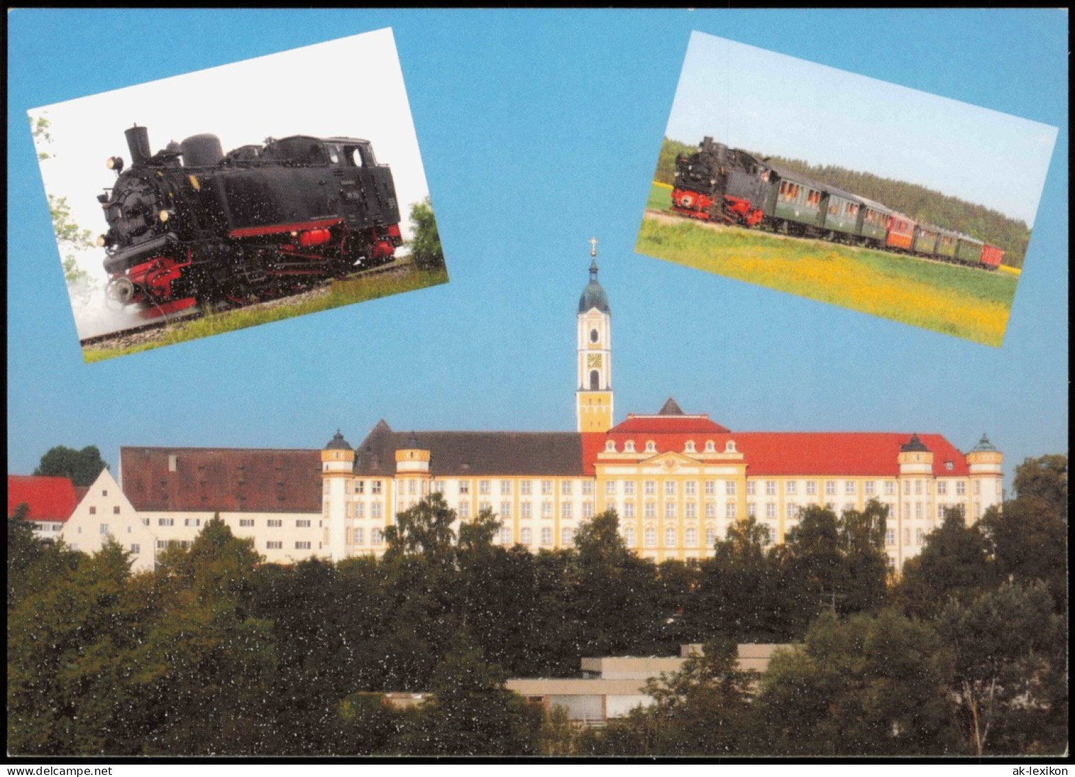 Ochsenhausen Kloster Mit Eisenbahn Motiven (Dampflokomotiven) 1990 - Andere & Zonder Classificatie