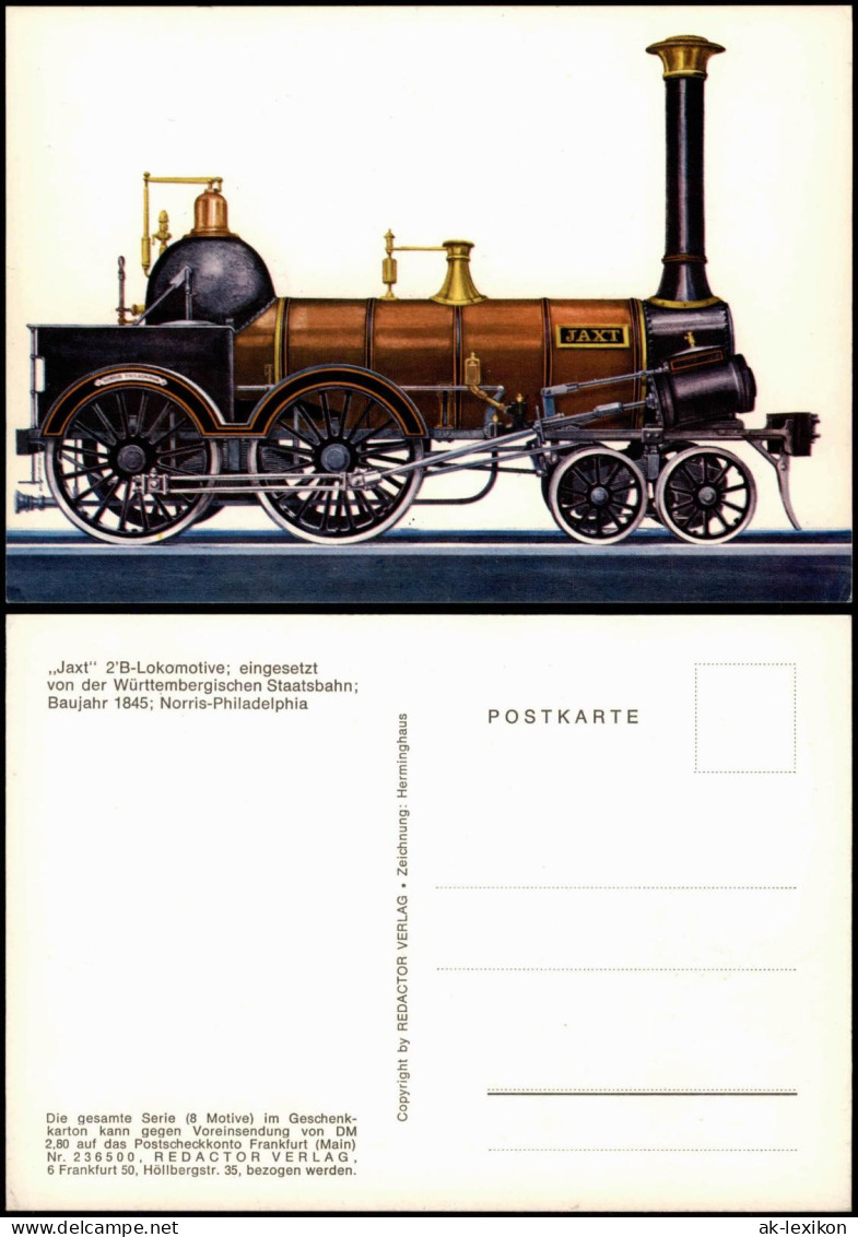 Jaxt 2'B-Lokomotive Der Württembergischen Staatsbahn (anno 1845) 1970 - Trenes