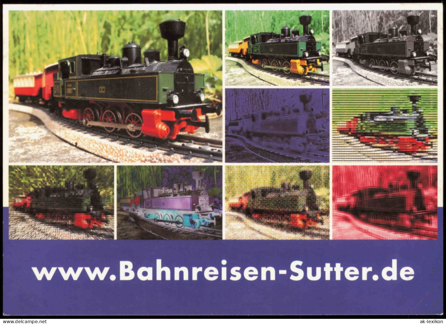 Ansichtskarte  Verkehr & Eisenbahn Motivkarte Bahnreisen-Sutter 1990 - Eisenbahnen