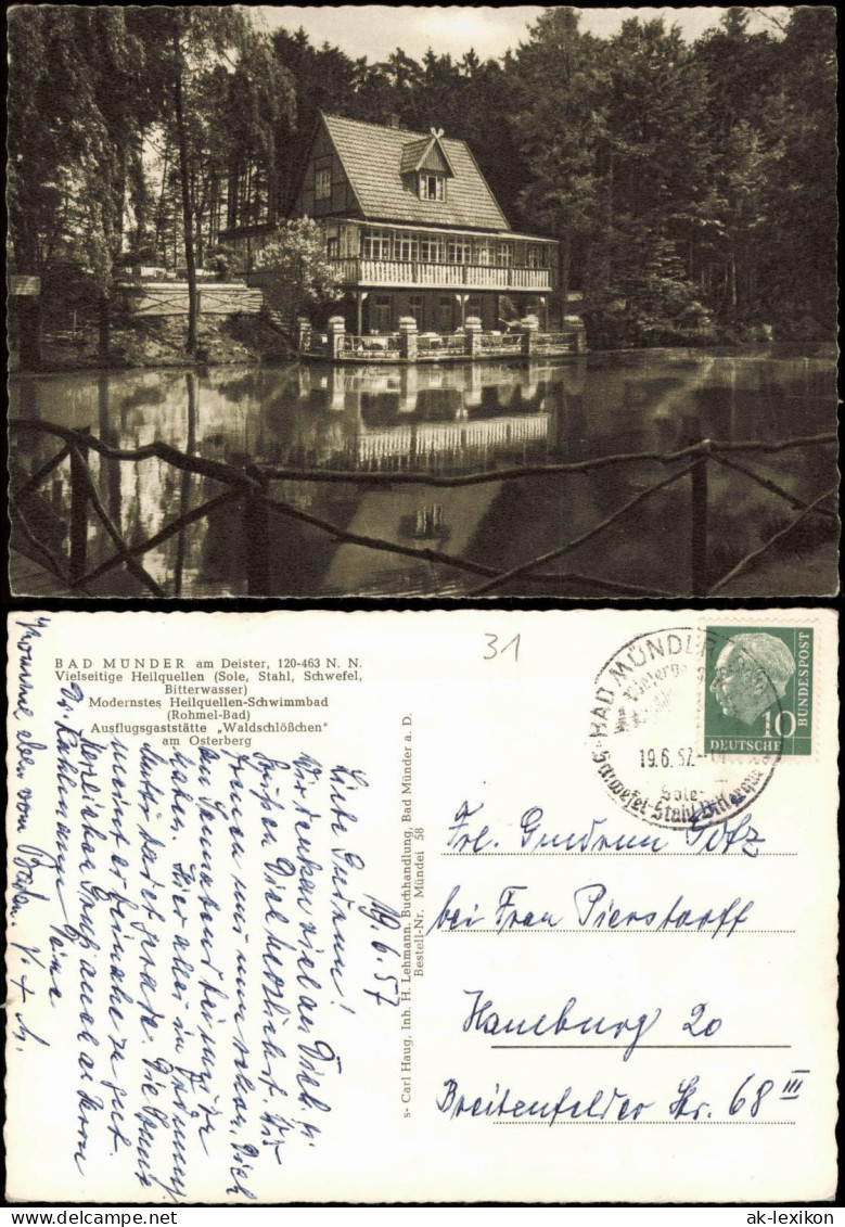 Ansichtskarte Bad Münder (Deister) Ausflugsgaststätte Waldschlößchen 1957 - Sonstige & Ohne Zuordnung