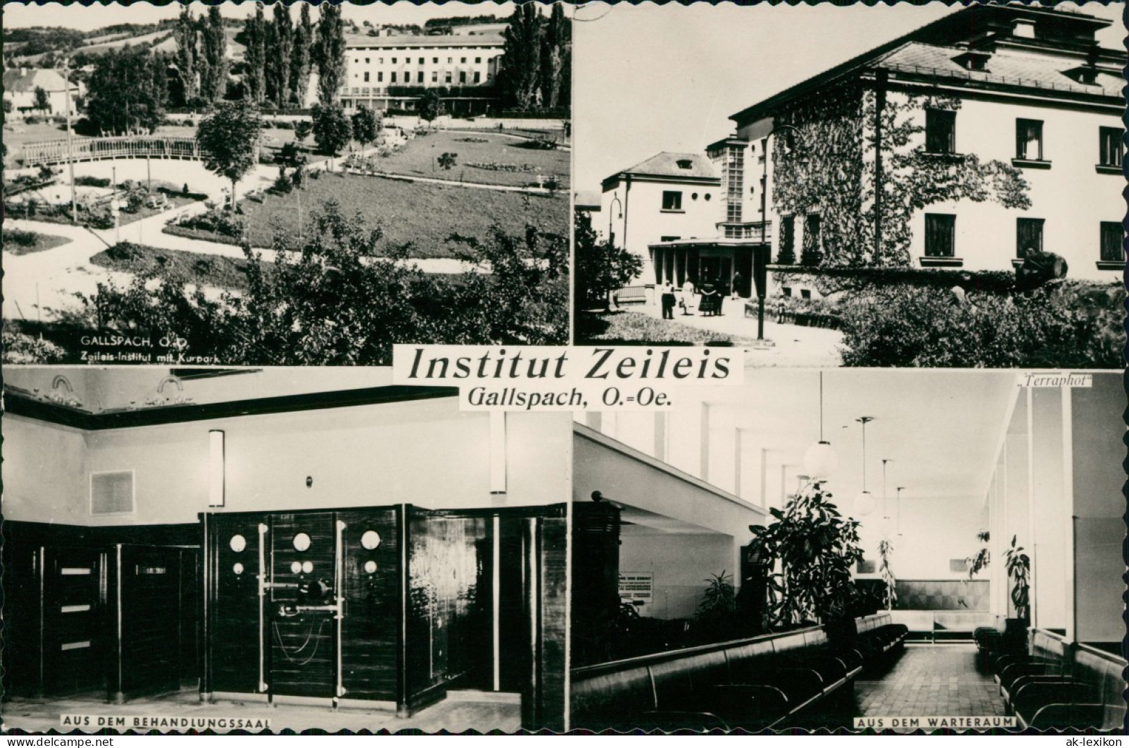 Ansichtskarte Gallspach Mehrbildkarte Zeileis-Institut Mit Kurpark 1950 - Autres & Non Classés