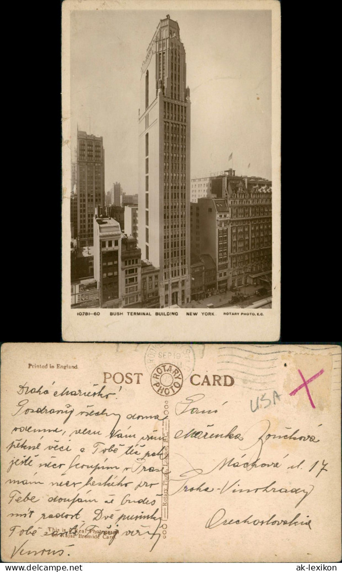 Postcard New York City BUSH TERMINAL BUILDING 1930 - Other & Unclassified