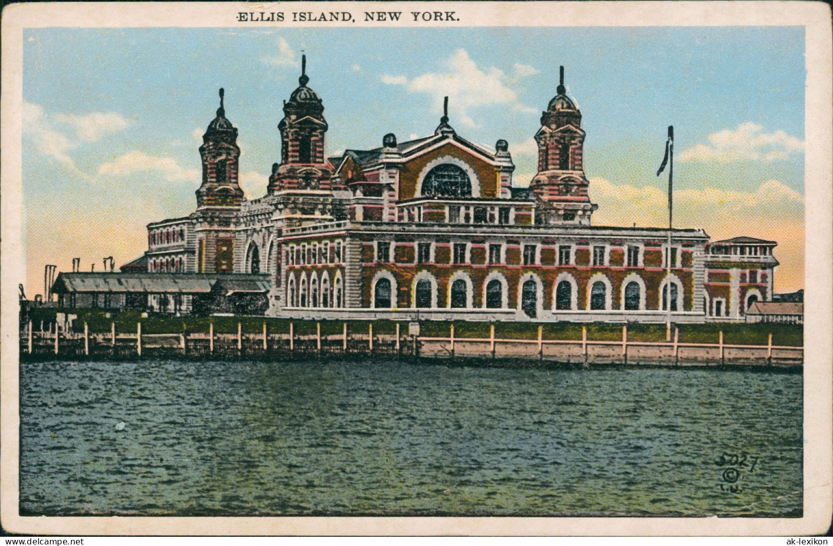 Postcard New York City ELLIS ISLAND, NEW YORK 1920 - Other & Unclassified