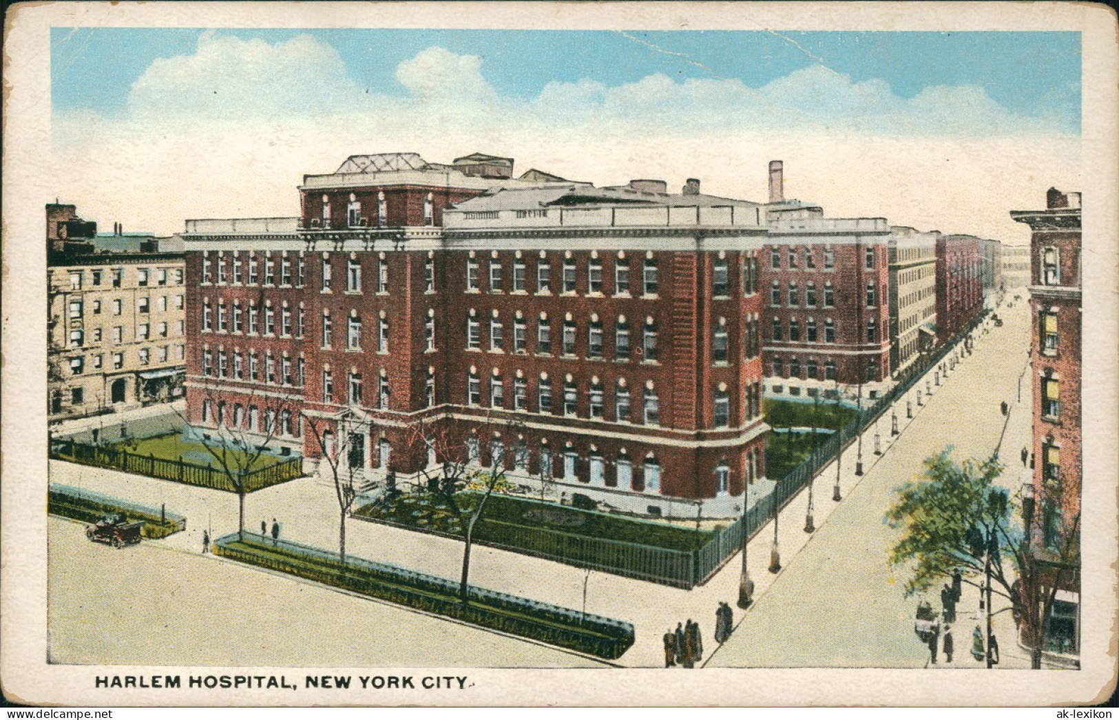 Postcard New York City HARLEM HOSPITAL, NEW YORK CITY 1910 - Other & Unclassified