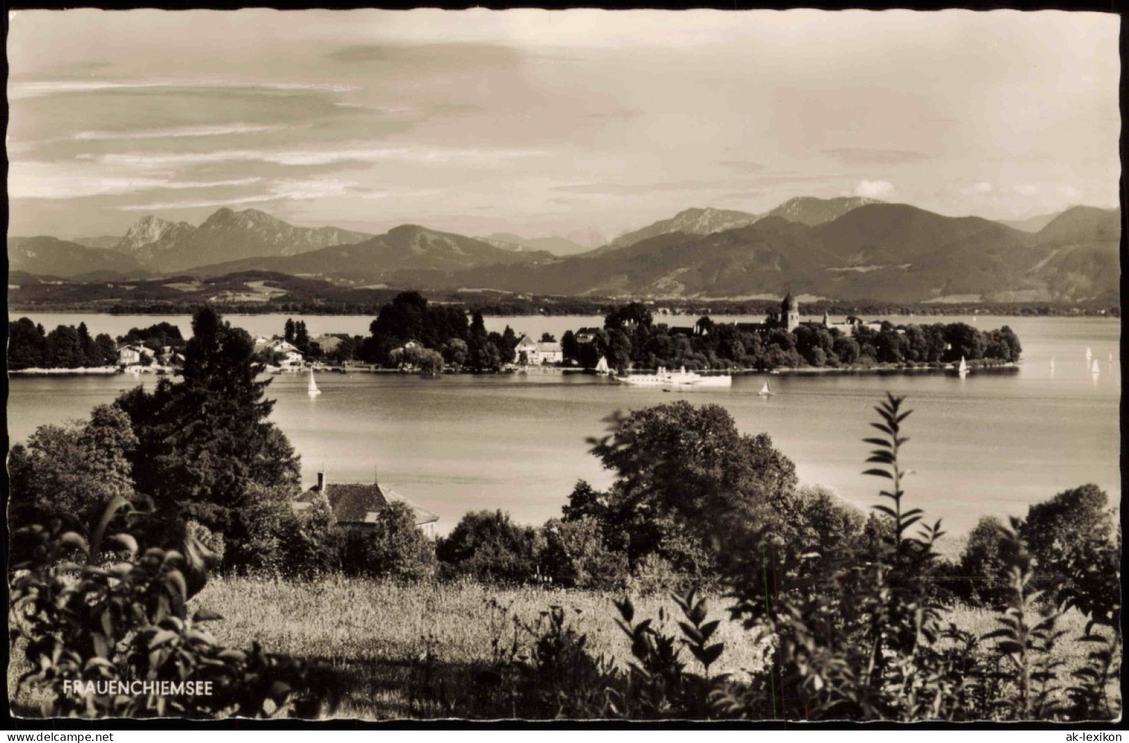 Ansichtskarte Frauenchiemsee Panorama Blick Frauenchiemsee 1960 - Other & Unclassified