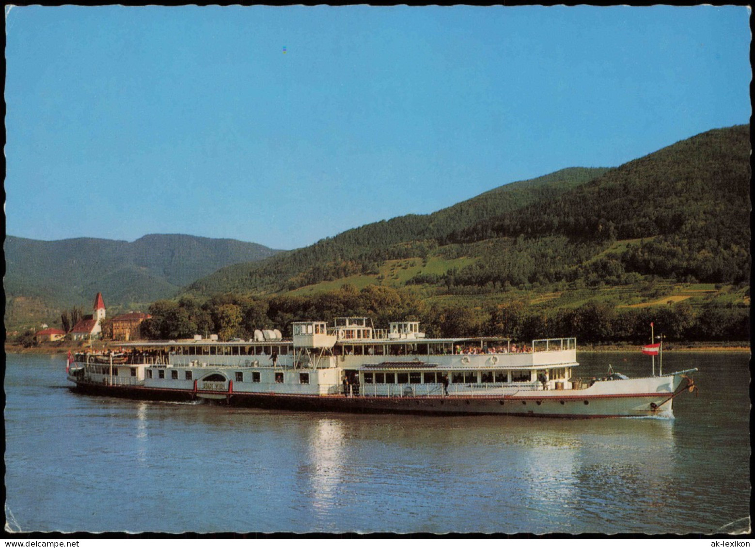 Dampfschiffahrts Gesellschaft MFS Stadt Wien 1974    Bordstempel - Ferries