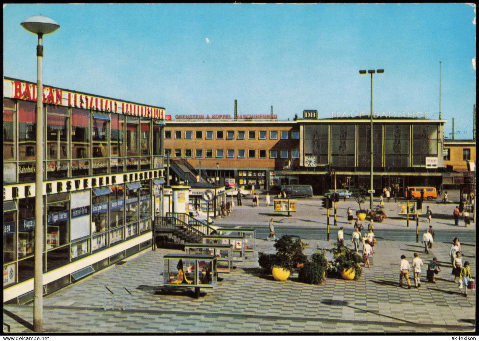 Ansichtskarte Dortmund Hauptbahnhof, Schaukästen 1976 - Dortmund