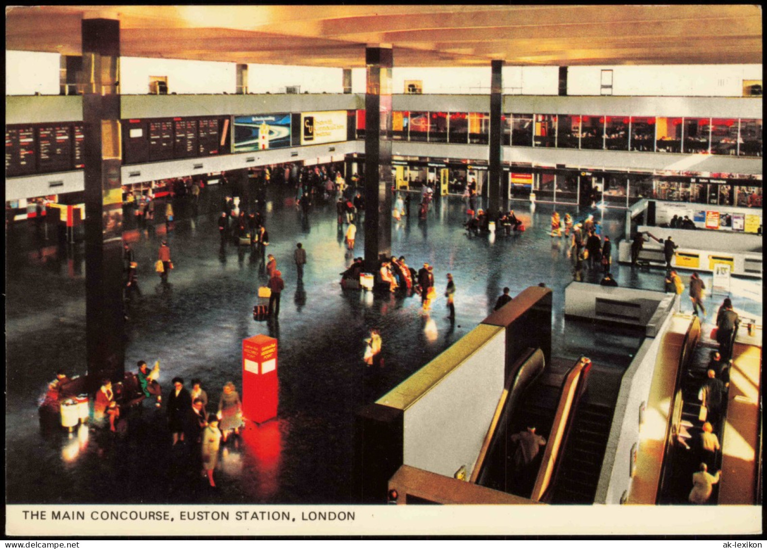 Postcard London THE MAIN CONCOURSE, EUSTON STATION 1985 - Other & Unclassified