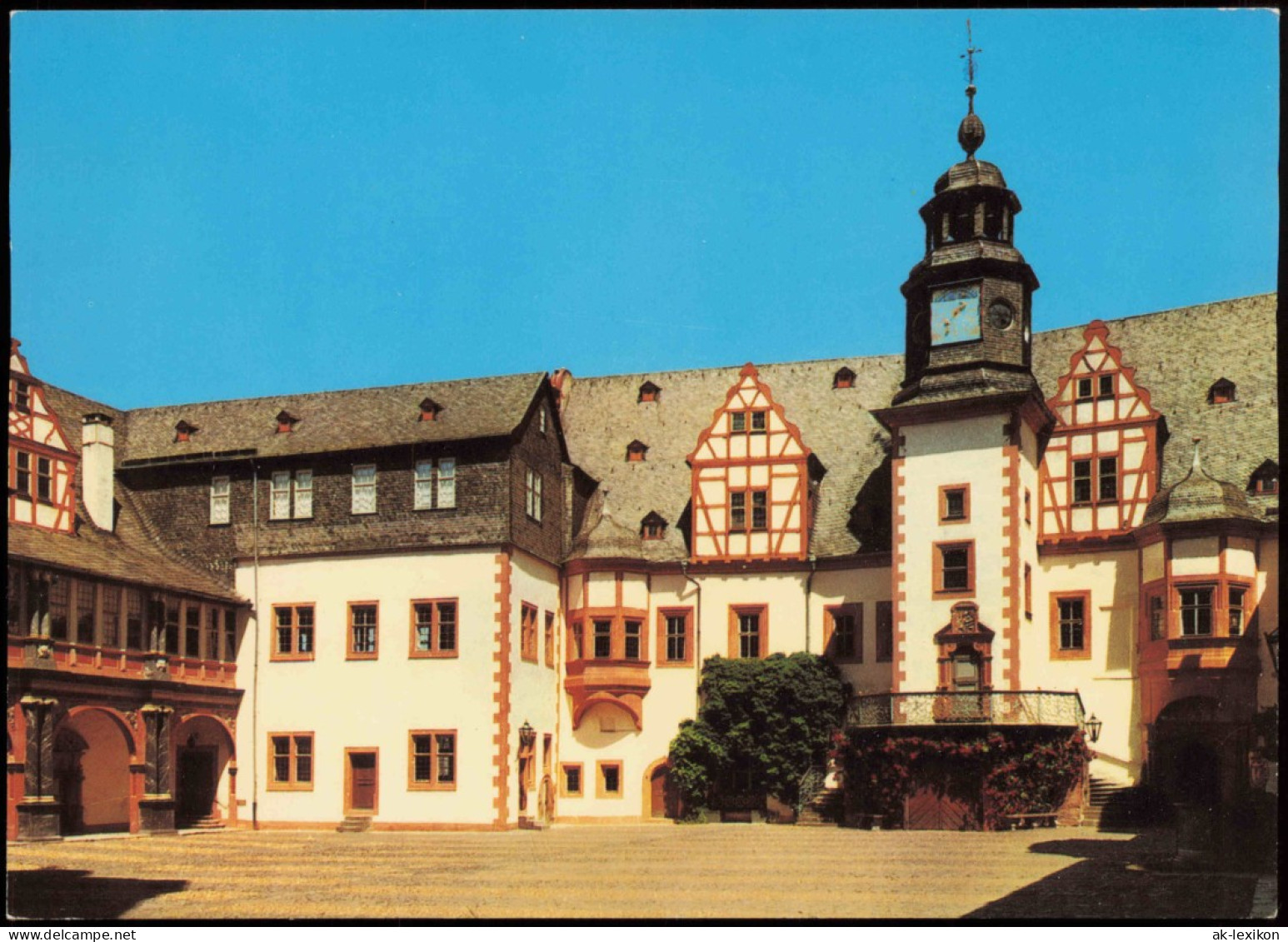 Ansichtskarte Weilburg (Lahn) Schloß - Renaissancehof 1990 - Weilburg