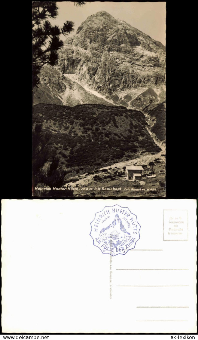 Ansichtskarte .Österreich Heinrich Hueter-Hütte Mit Saulakopf 1970 - Other & Unclassified