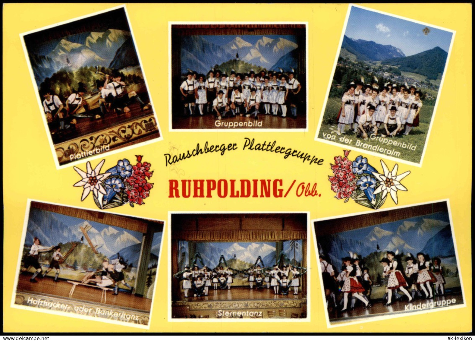 Ansichtskarte Ruhpolding Rauschberger Plattlecgruppe Mehrbild Ak 1978 - Ruhpolding