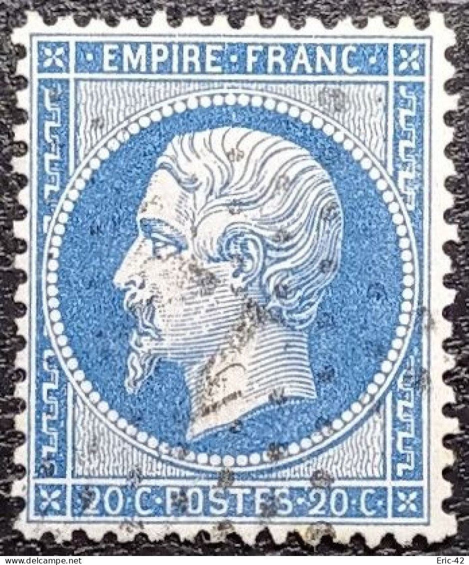 N°22. Oblitéré étoile De Paris N°12 - 1862 Napoléon III.