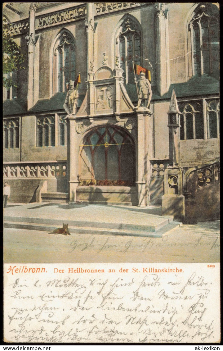 Ansichtskarte Heilbronn Der Heilbronnen An Der St. Kilianskirche 1905 - Heilbronn