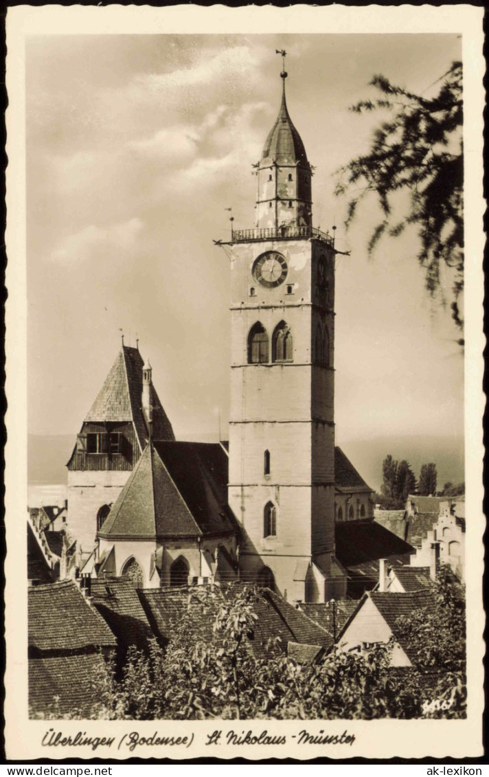 Ansichtskarte Überlingen St. Nikolaus Münster - Fotokarte 1964 - Überlingen