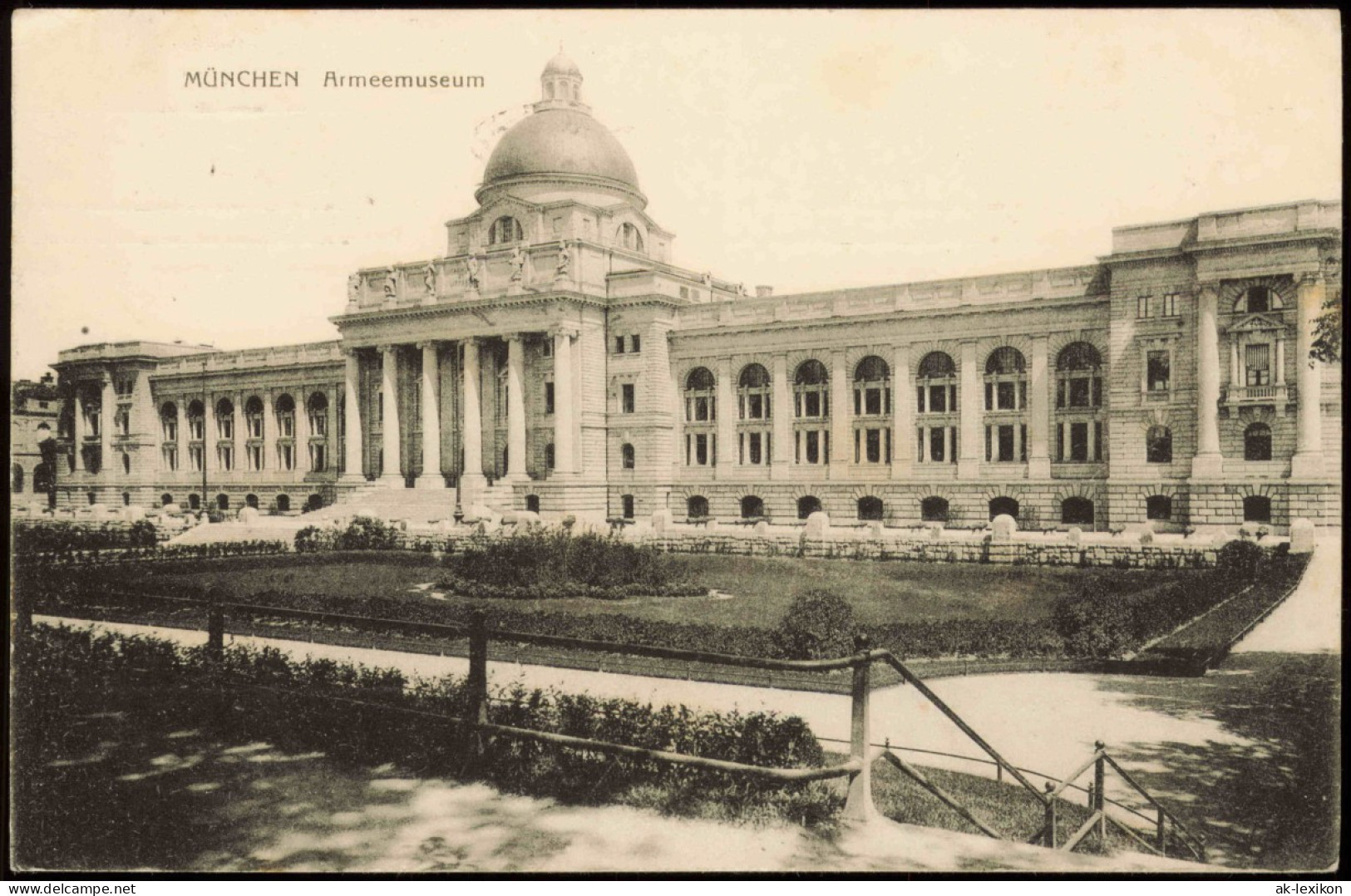 Ansichtskarte München Armeemuseum 1912  Gel. Rollstempel - Muenchen