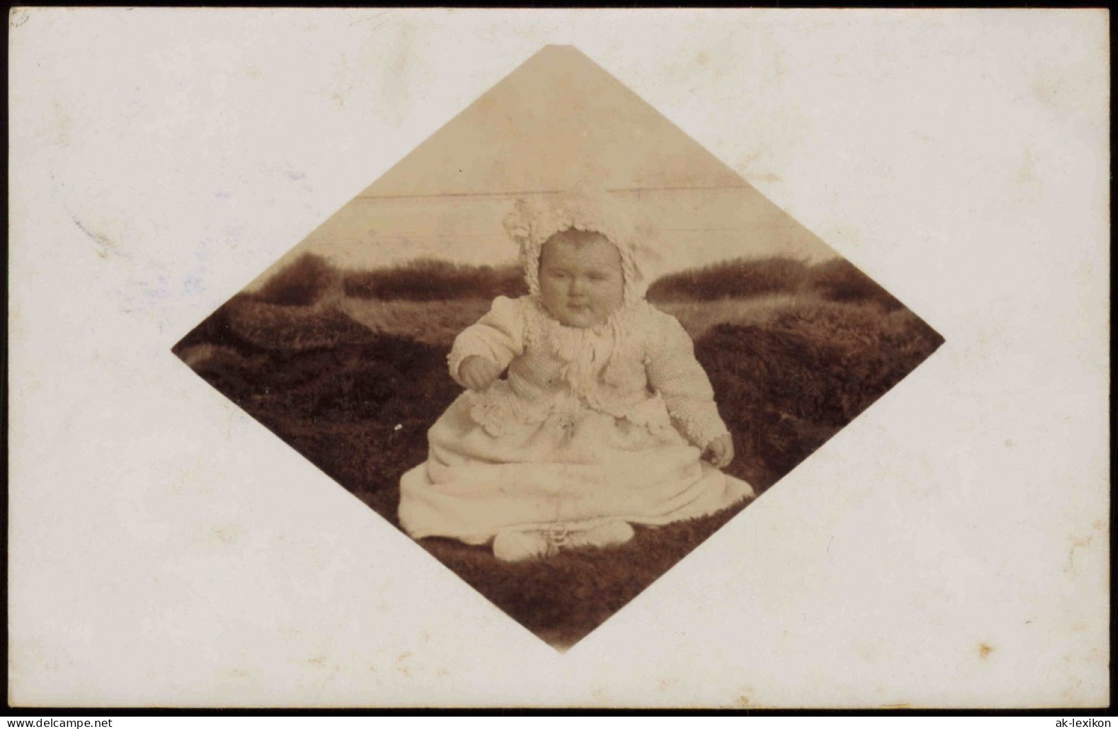 Kinder Künstlerkarte Fotokarte Kleinkind Auf Fell 1903 Privatfoto - Abbildungen
