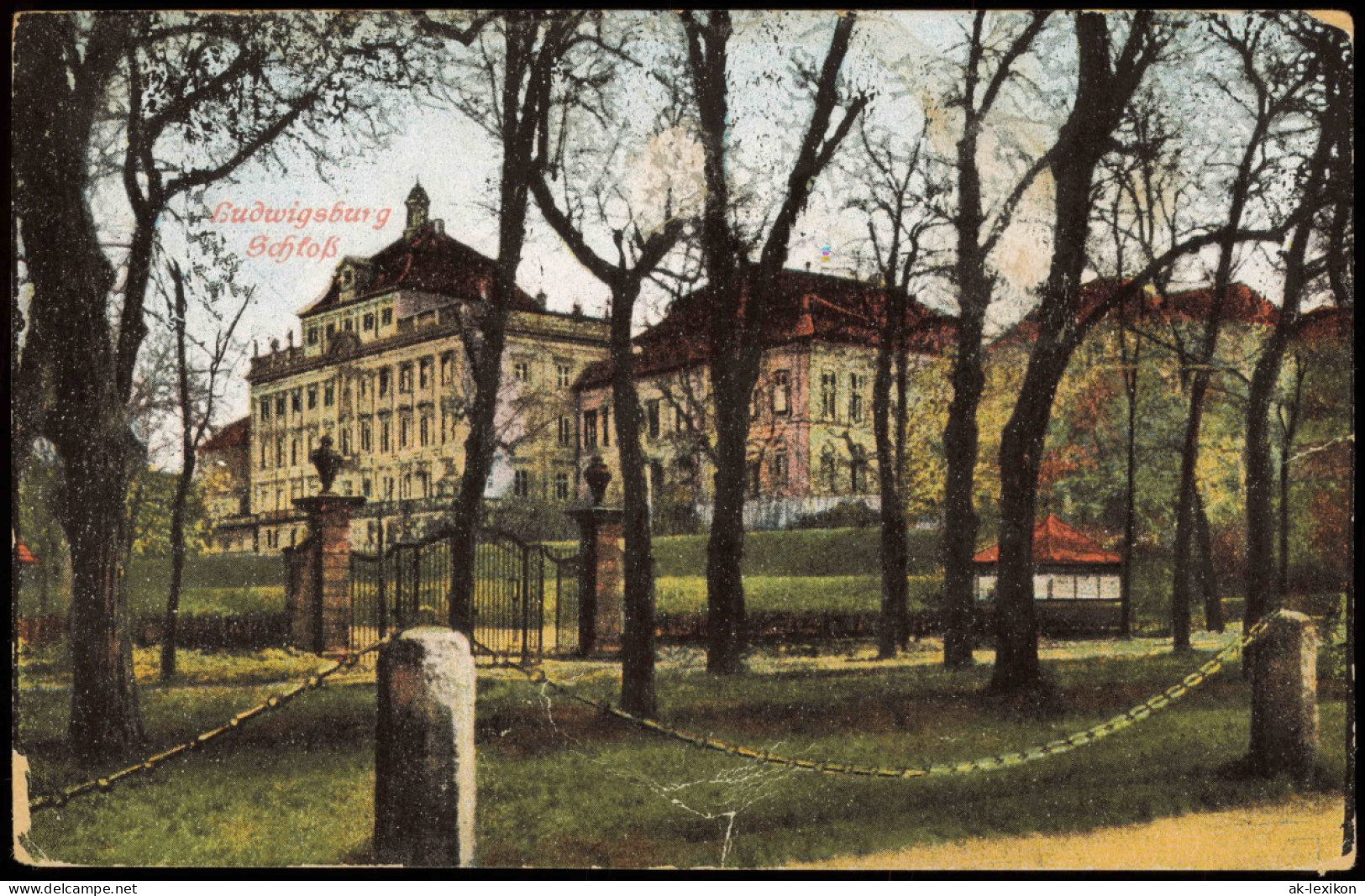 Ansichtskarte Ludwigsburg Residenzschloss - Pforte 1934 - Ludwigsburg