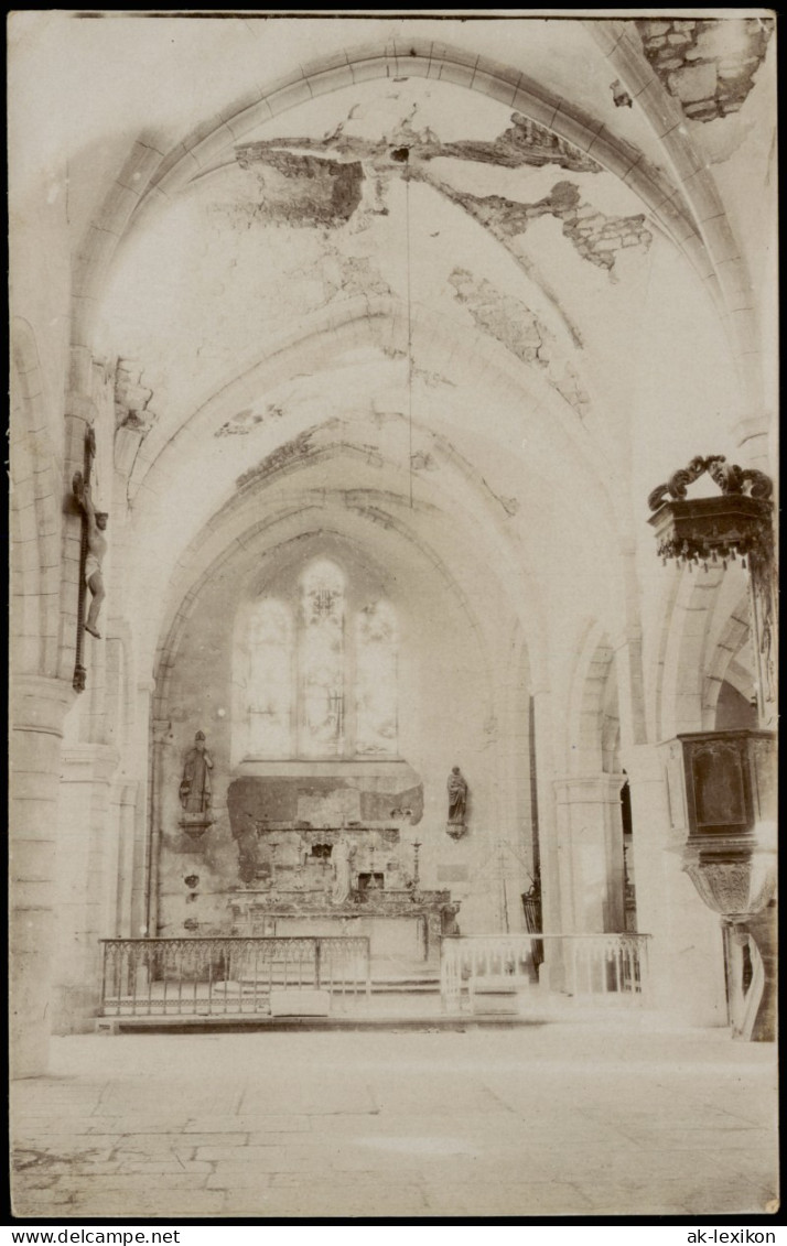 Ansichtskarte  Religion Kirche - Zerstörte Kirche 1913 - Sonstige & Ohne Zuordnung