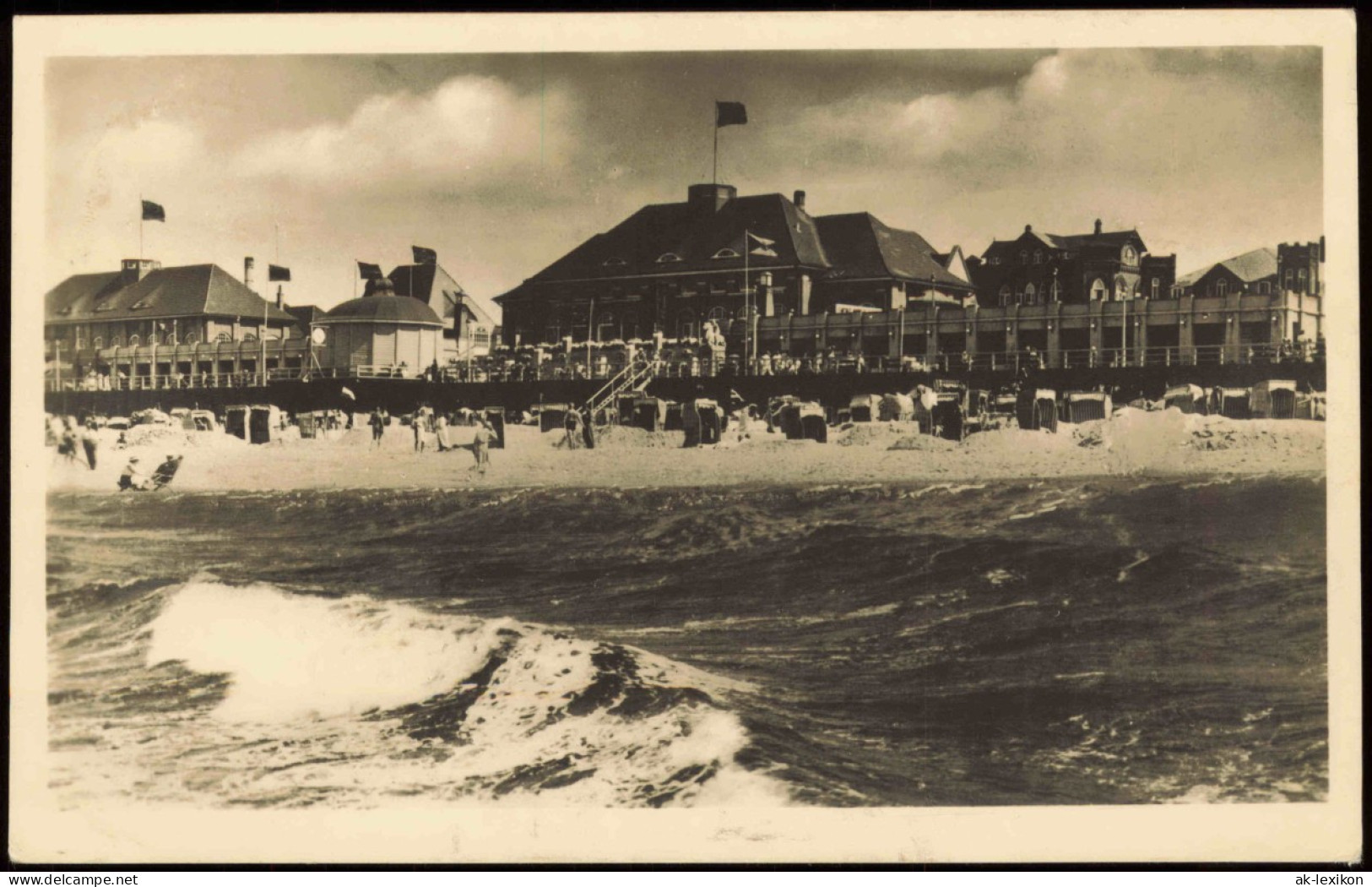 Ansichtskarte Westerland-Sylt Strand Partie Nordsee Nordseebad 1949 - Sonstige & Ohne Zuordnung