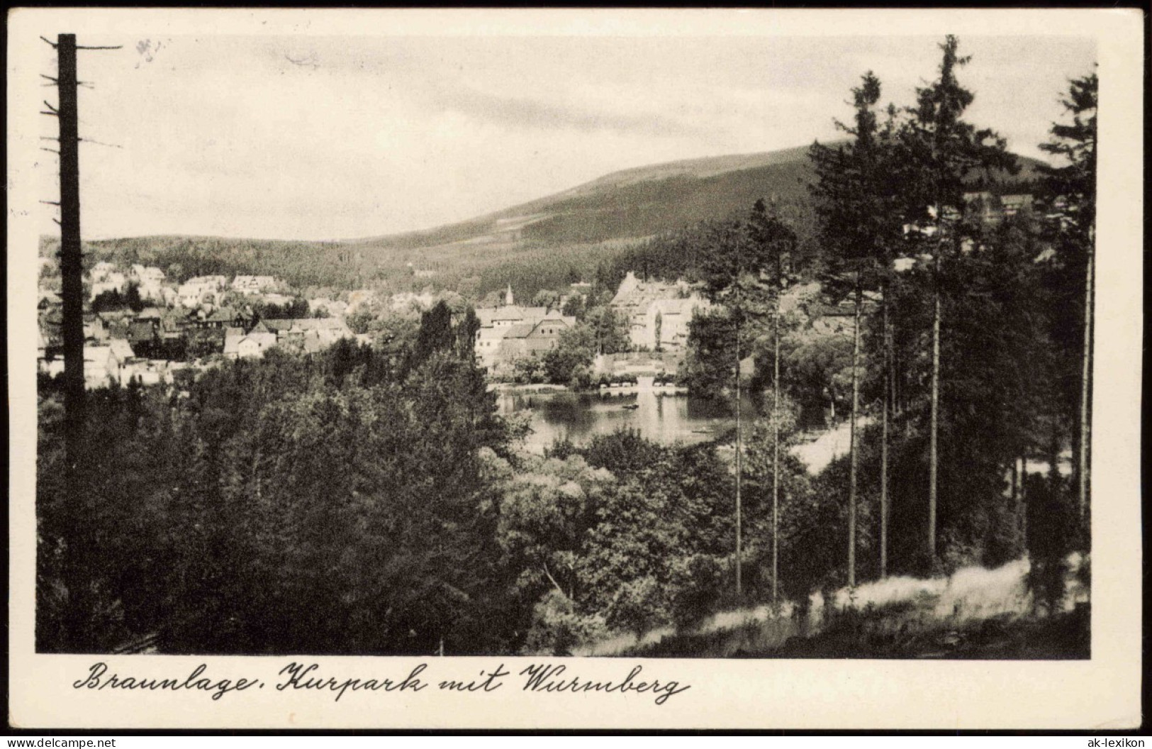 Ansichtskarte Braunlage Panorama Mit Kurpark Wurmberg 1962 - Braunlage