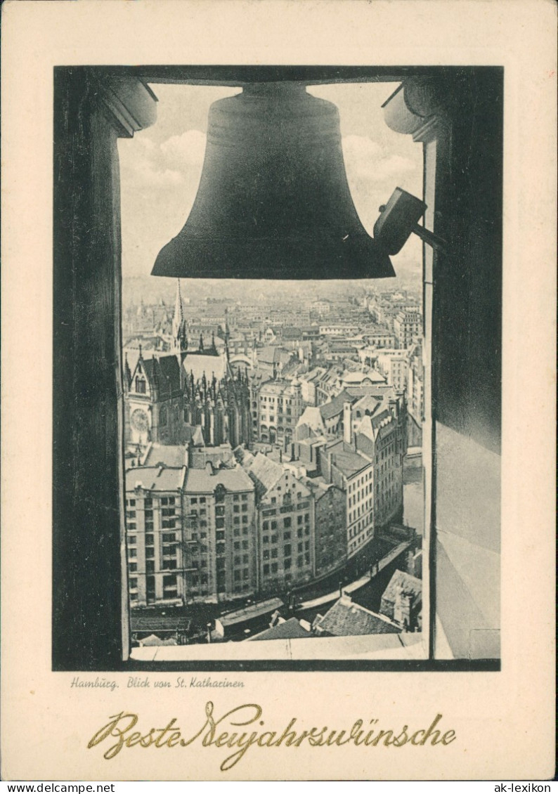 Hamburg Panorama-Ansicht Blick Von St. Katharinen Kirche, Glocke 1939 - Sonstige & Ohne Zuordnung