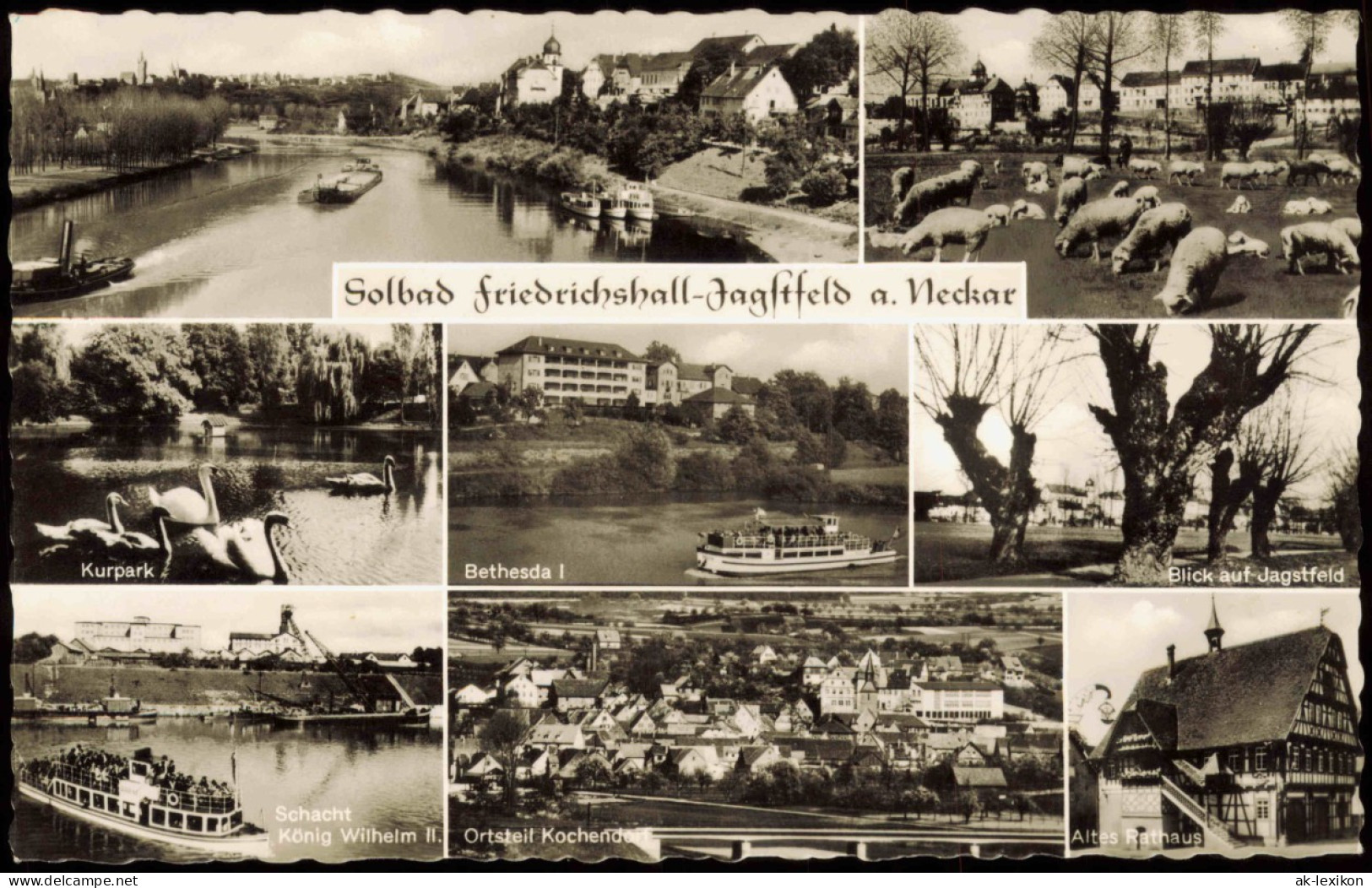 Bad Friedrichshall Mehrbildkarte Mit Ortsansichten Jagstfeld 1960 - Andere & Zonder Classificatie