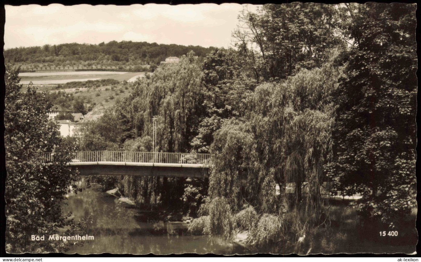 Ansichtskarte Bad Mergentheim Stadtteilansicht 1960 - Bad Mergentheim