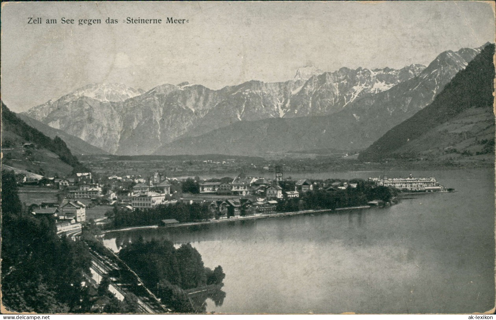 Zell Am See Umlandansicht Panorama Gegen Das Steinerne Meer 1927/1926 - Sonstige & Ohne Zuordnung