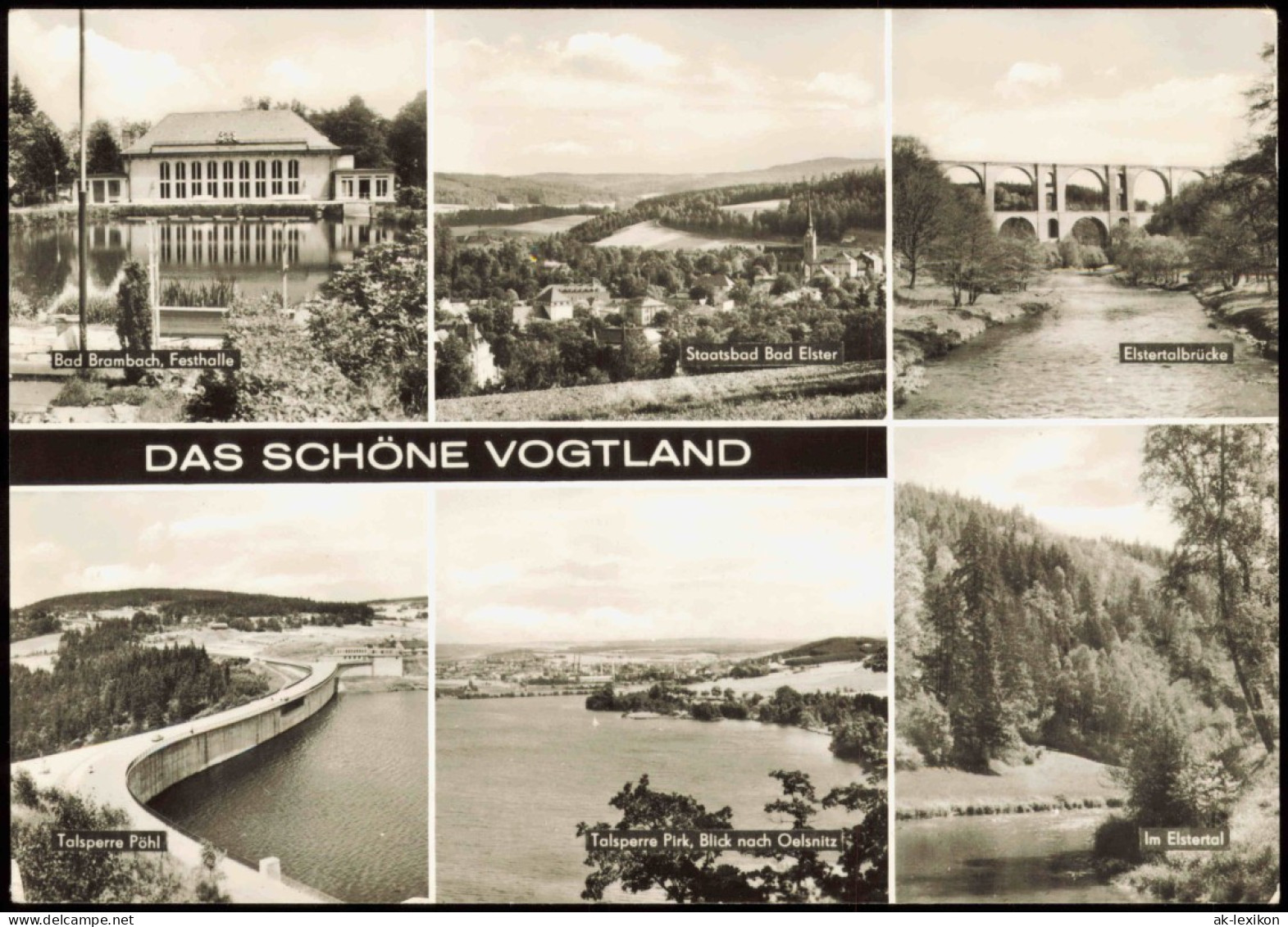 .Sachsen Sächsisches Vogtland Brambach, Bad Elster, Pöhl Talsperre Pirk  1980 - Autres & Non Classés