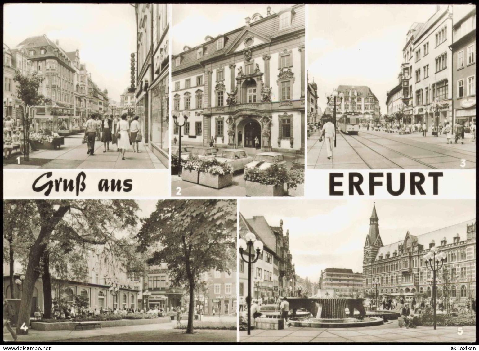 Ansichtskarte Erfurt Anger, Neuwerkstraße, Hauptpostamt 1982 - Erfurt