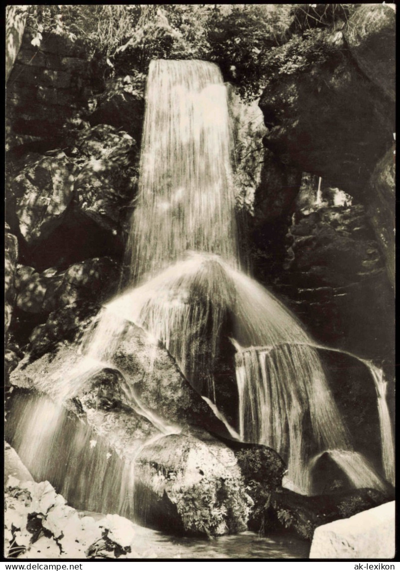 Ansichtskarte Lichtenhain-Sebnitz Lichtenhainer Wasserfall 1976 - Kirnitzschtal