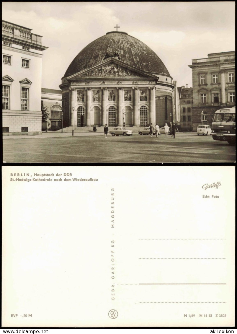 Ansichtskarte Mitte-Berlin St.-Hedwigs-Kathedrale Nach Dem Wiederaufbau 1969 - Mitte