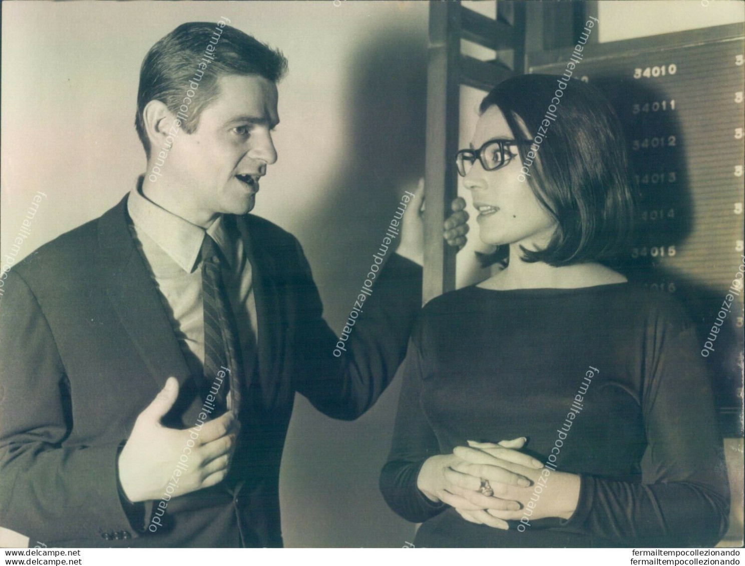 Fo799 Foto Originale Personaggi Famosi  Sergio Endrigo E Nana' Mouskouri - Sonstige & Ohne Zuordnung