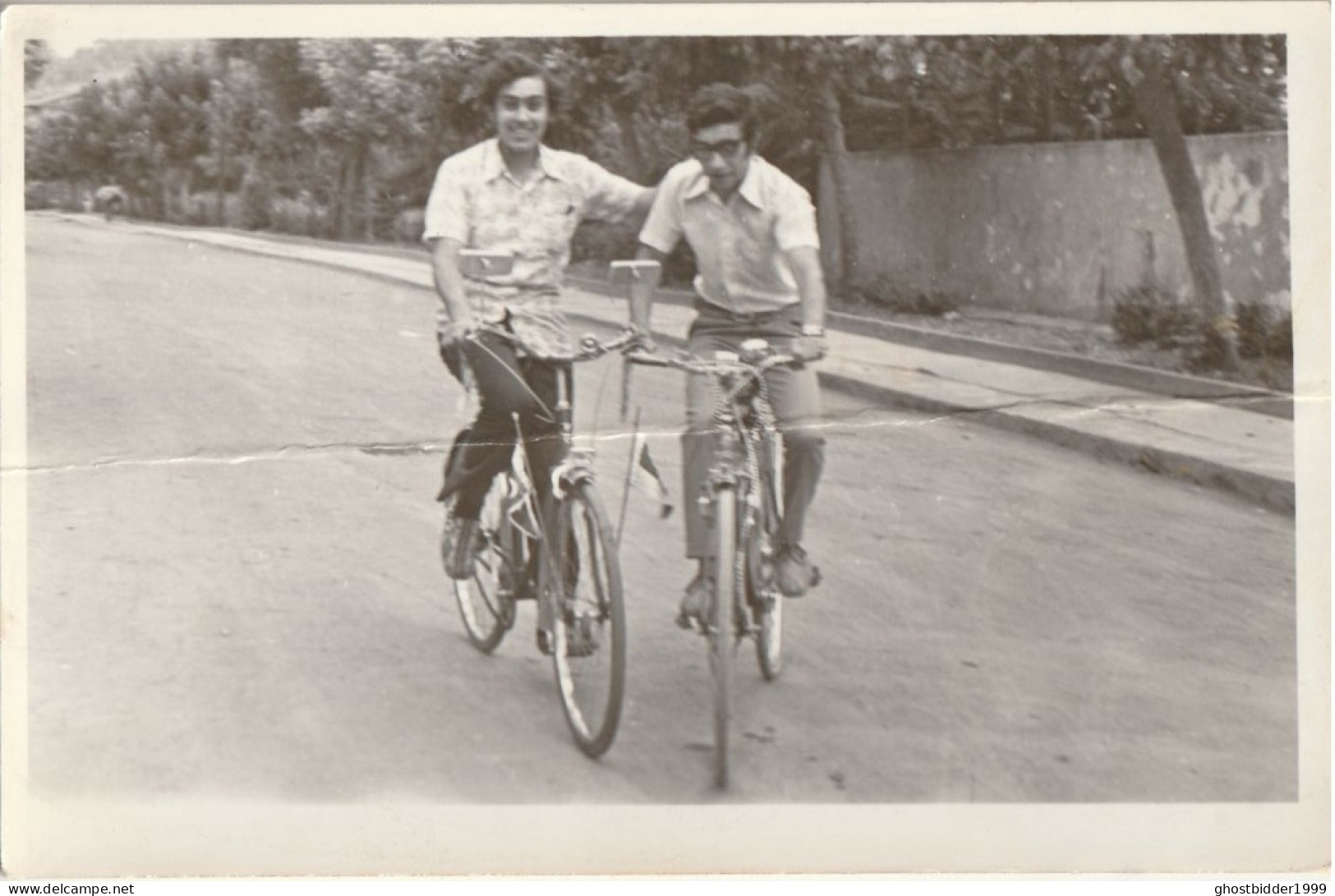 JEWISH JUDAICA CONSTANTINOPLE HALKI  FAMILY ARCHIVE SNAPSHOT  PHOTO   HOMME BICYCLE VELO  9X14 Cm. - Anonymous Persons