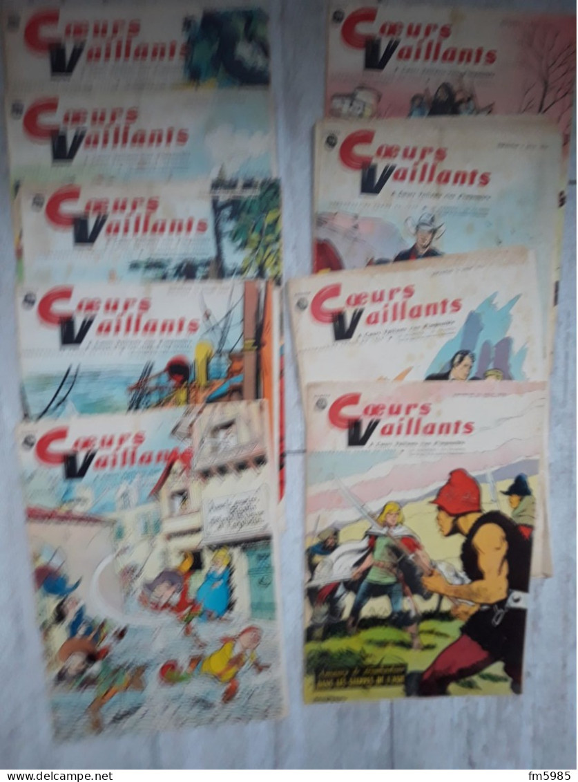 CŒURS VAILLANTS LOT DE 9 REVUES 1959 N° 26 AU 34 - Otros & Sin Clasificación