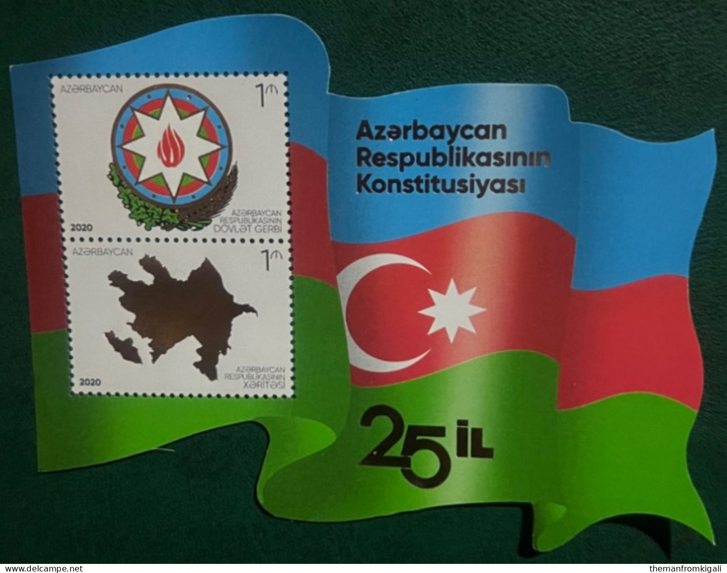Azerbaijan 2020 - The 25th Anniversary Of The Constitution Of Azerbaijan. - Azerbaïjan
