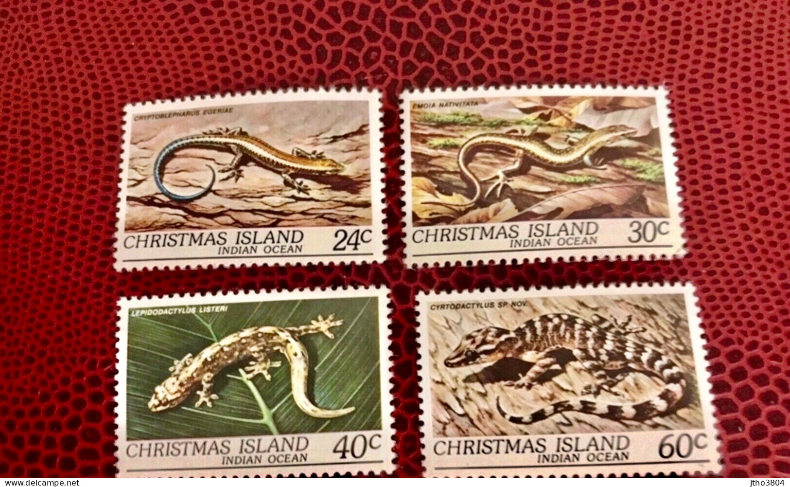 CHRISTMAS ISLAND 1981 4 V Neuf ** MNH YT 152 / 155 Reptiles - Otros & Sin Clasificación