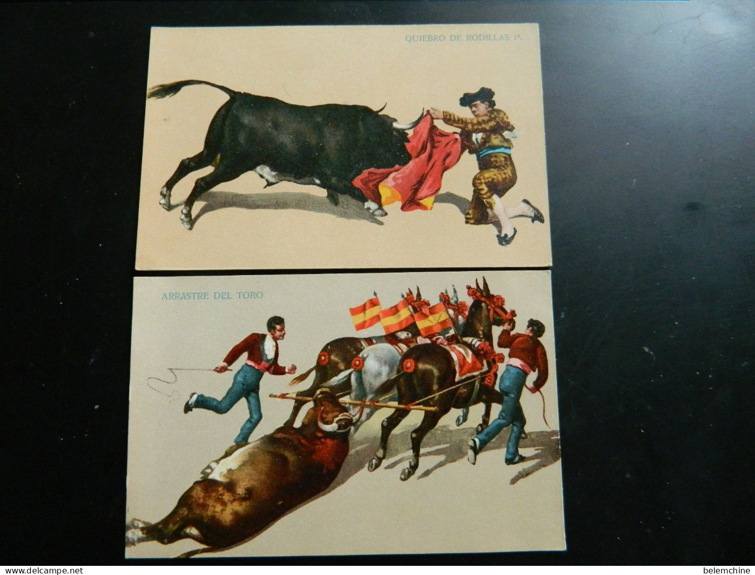 LOT DE 6 CARTES POSTALES SUR LE THEME DE LA CORRIDA - Corrida