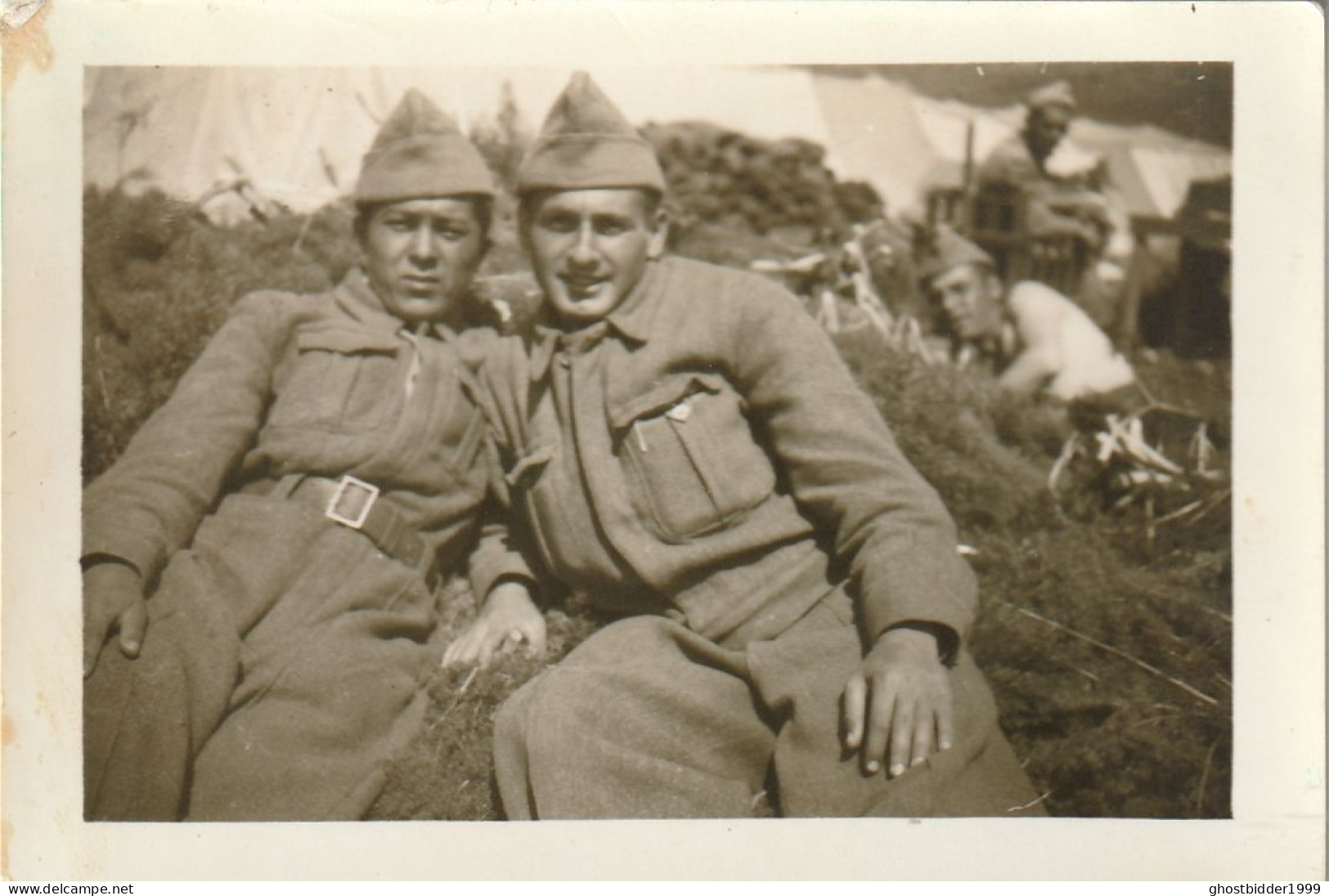 JEWISH JUDAICA ITURQUIE FAMILY ARCHIVE SNAPSHOT  PHOTO HOMME MILITAR SOLDIER 6.5X9.5 Cm. - Anonymous Persons
