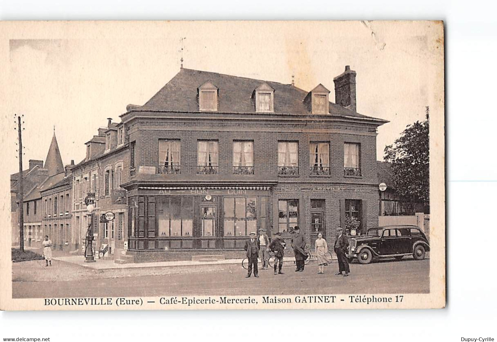 BOURNEVILLE - Café Epicerie Mercerie, Maison Gatinet - état - Autres & Non Classés