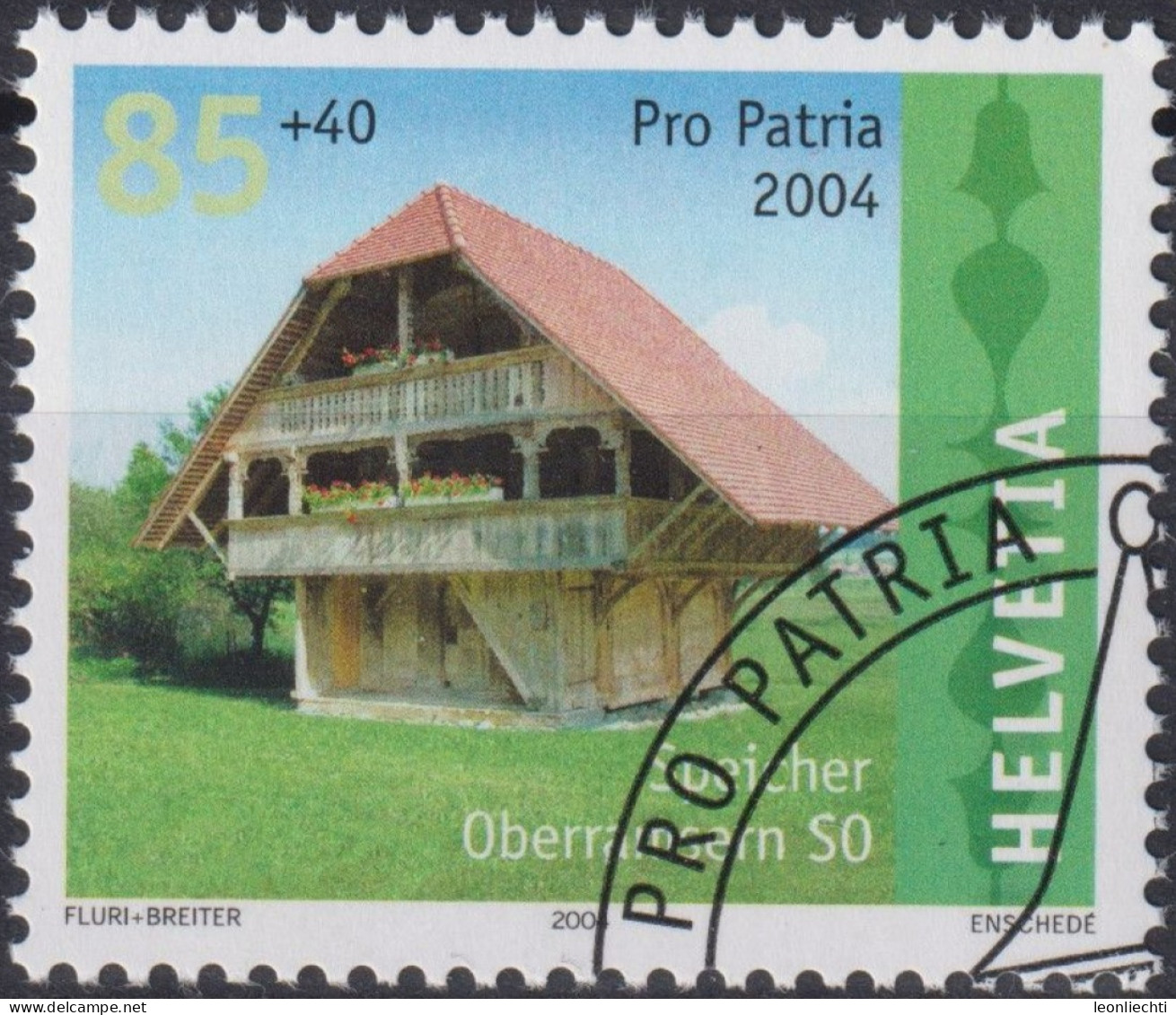2004 Schweiz Pro Patria, Speicher, Oberramsern SO ⵙ Zum:CH B285, Mi:CH 1875, Yt:CH 1805 - Gebraucht