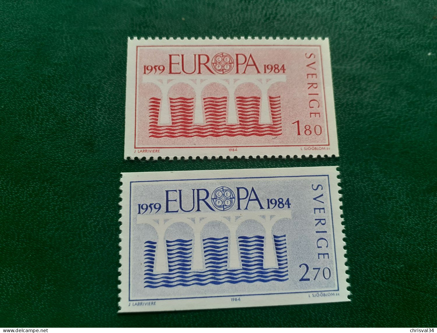 TIMBRES   SUEDE    ANNEE  1984    N  1252  /  1253     NEUFS  LUXE** - Nuevos