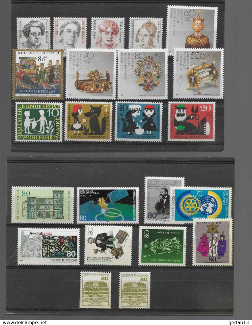 LOT  **     ALLEMAGNE DE L OUEST      NEUFS SANS CHARNIERE - Collections