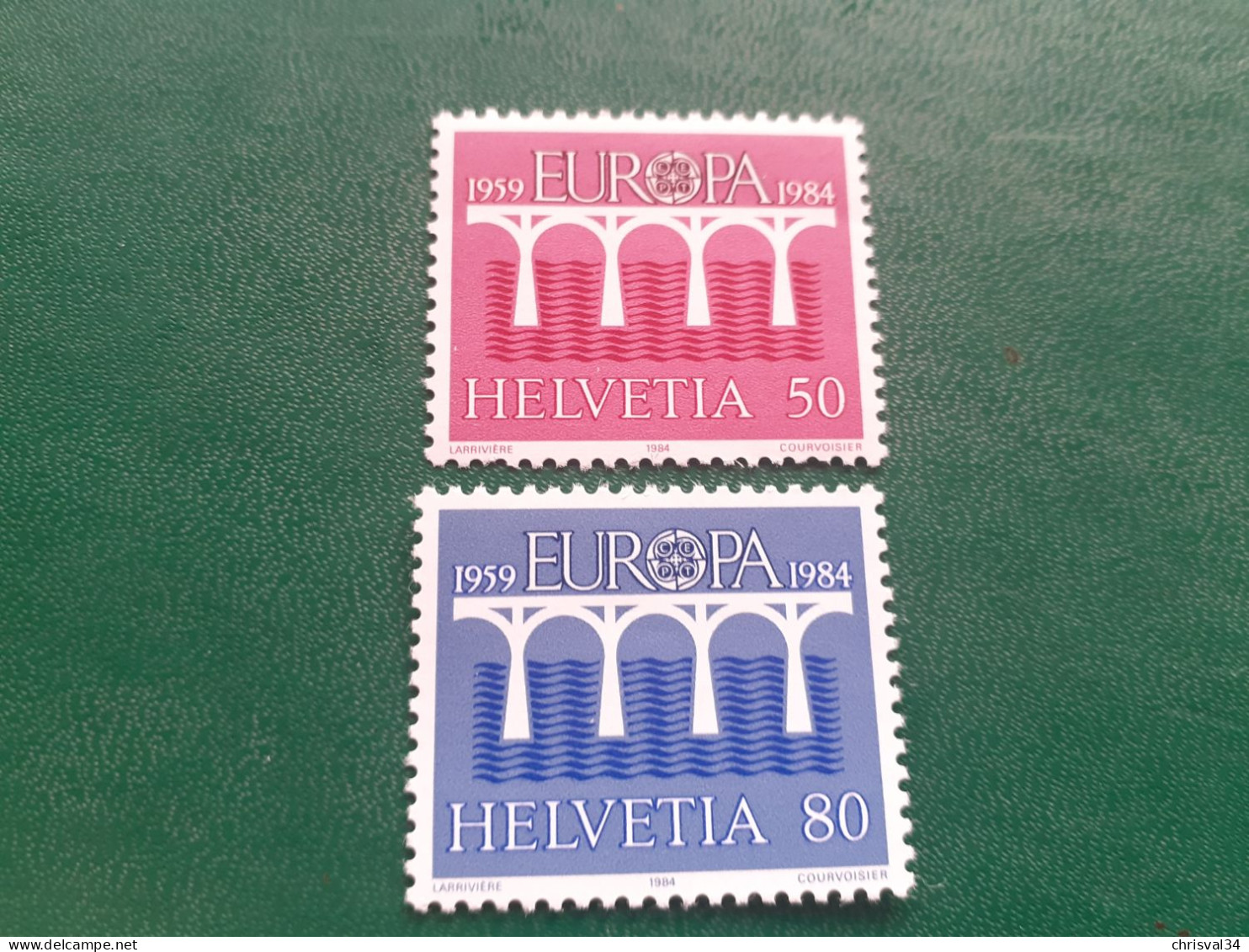 TIMBRES   SUISSE    ANNEE  1984    N  1199  /  1200     NEUFS  LUXE** - Neufs